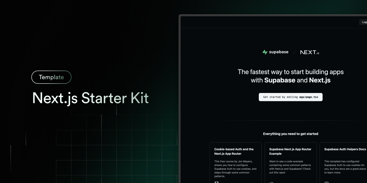 Next.js And Supabase Starter Kit